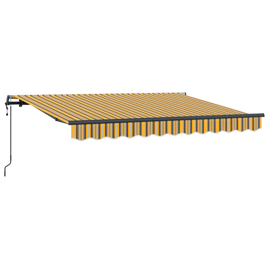 vidaXL Αναδιπλούμενη τέντα Κίτρινο 300 x 200 cm ύφασμα