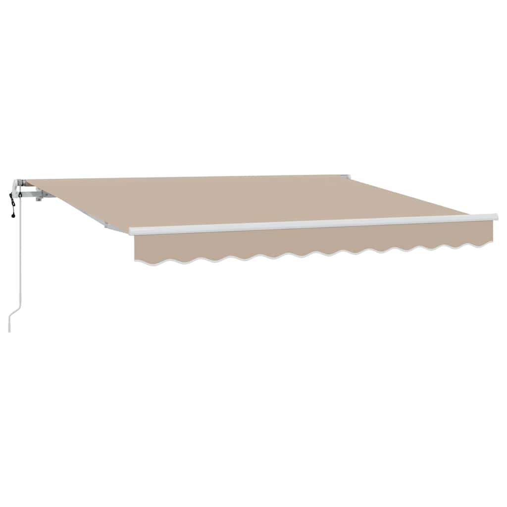 vidaXL Αναδιπλούμενη τέντα Μπεζ 300 x 200 cm ύφασμα
