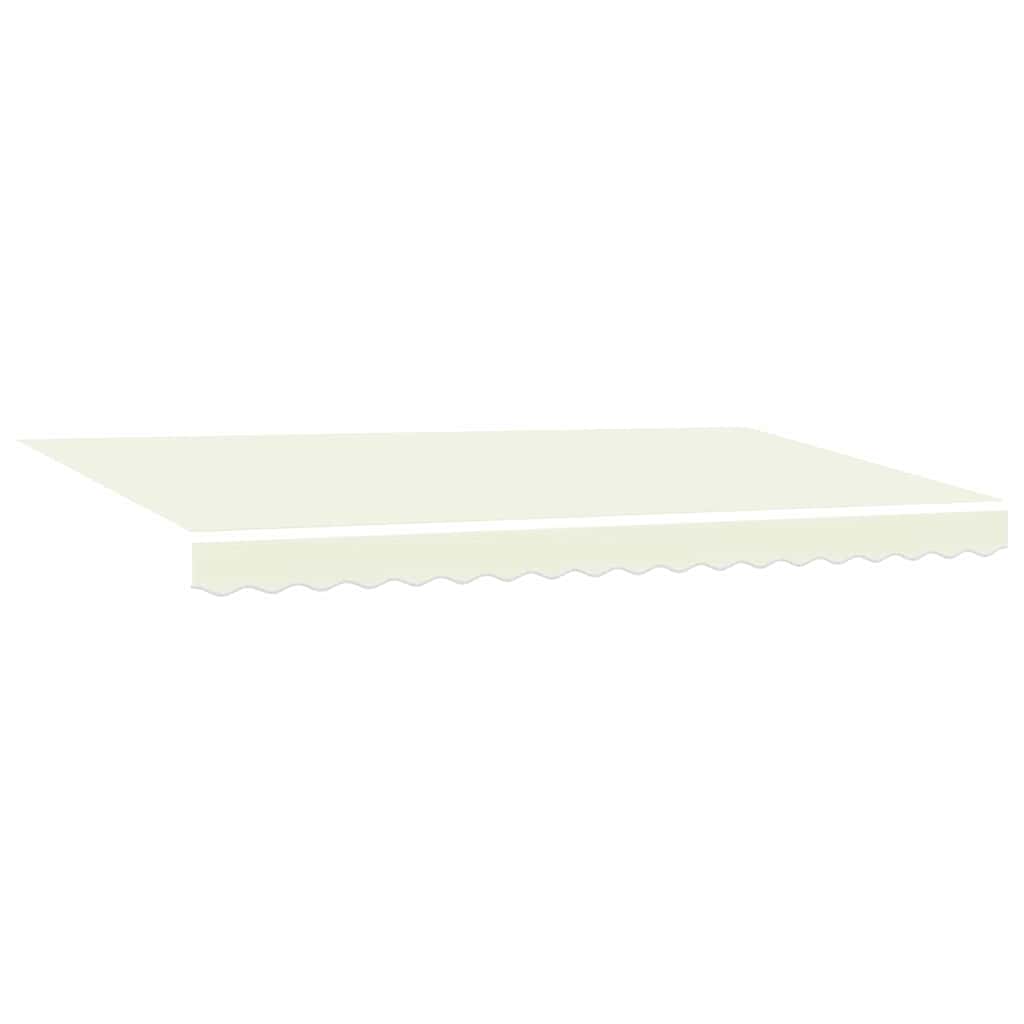 vidaXL Αναδιπλούμενη τέντα Κρεμ 350 x 200 cm ύφασμα