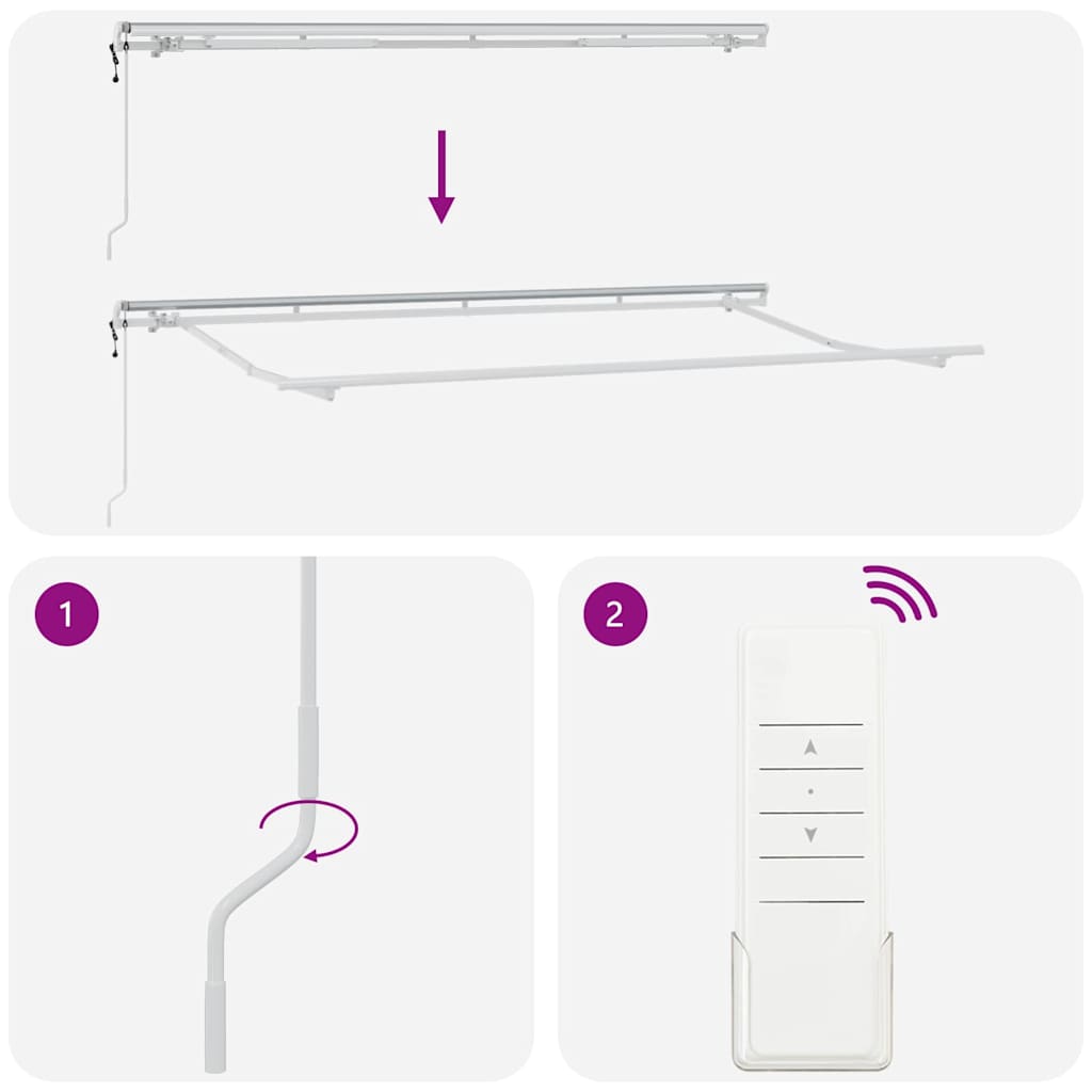 vidaXL Αναδιπλούμενη τέντα Κρεμ 350 x 200 cm ύφασμα
