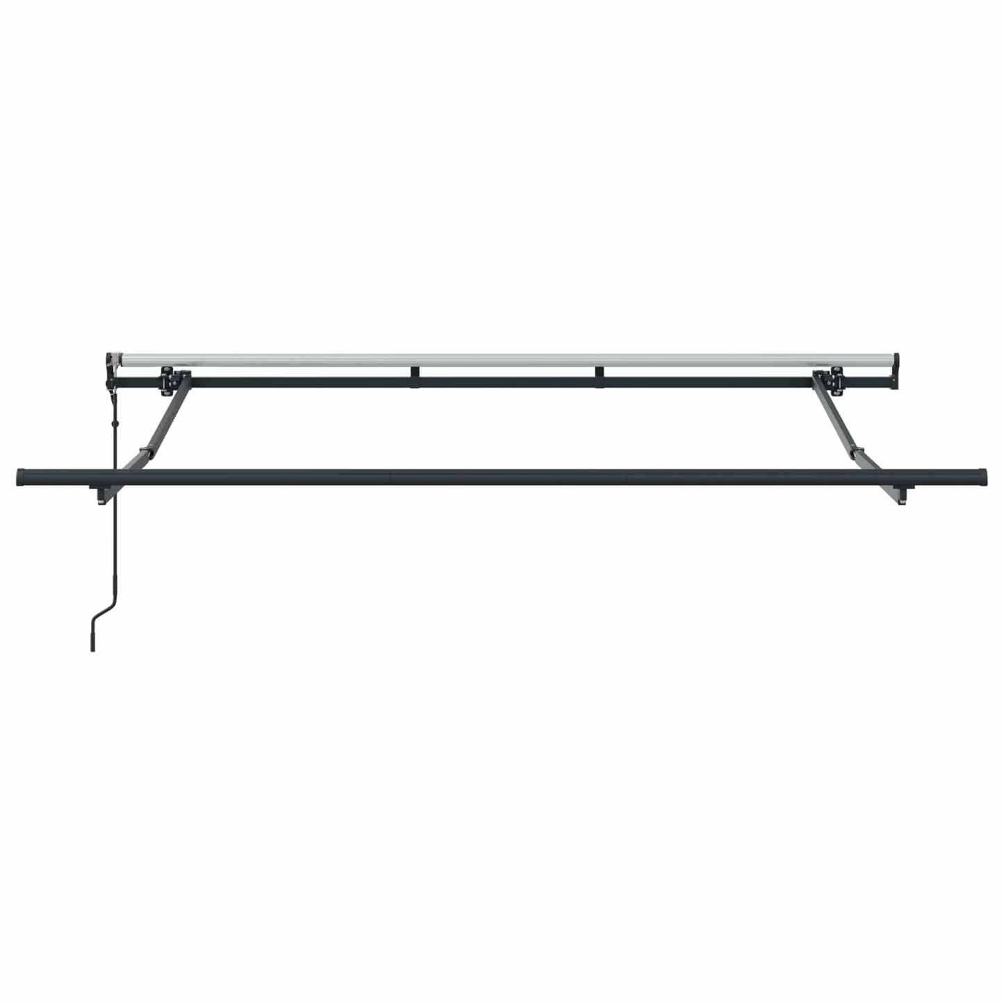 vidaXL Αναδιπλούμενη τέντα Καφέ 350 x 200 cm ύφασμα