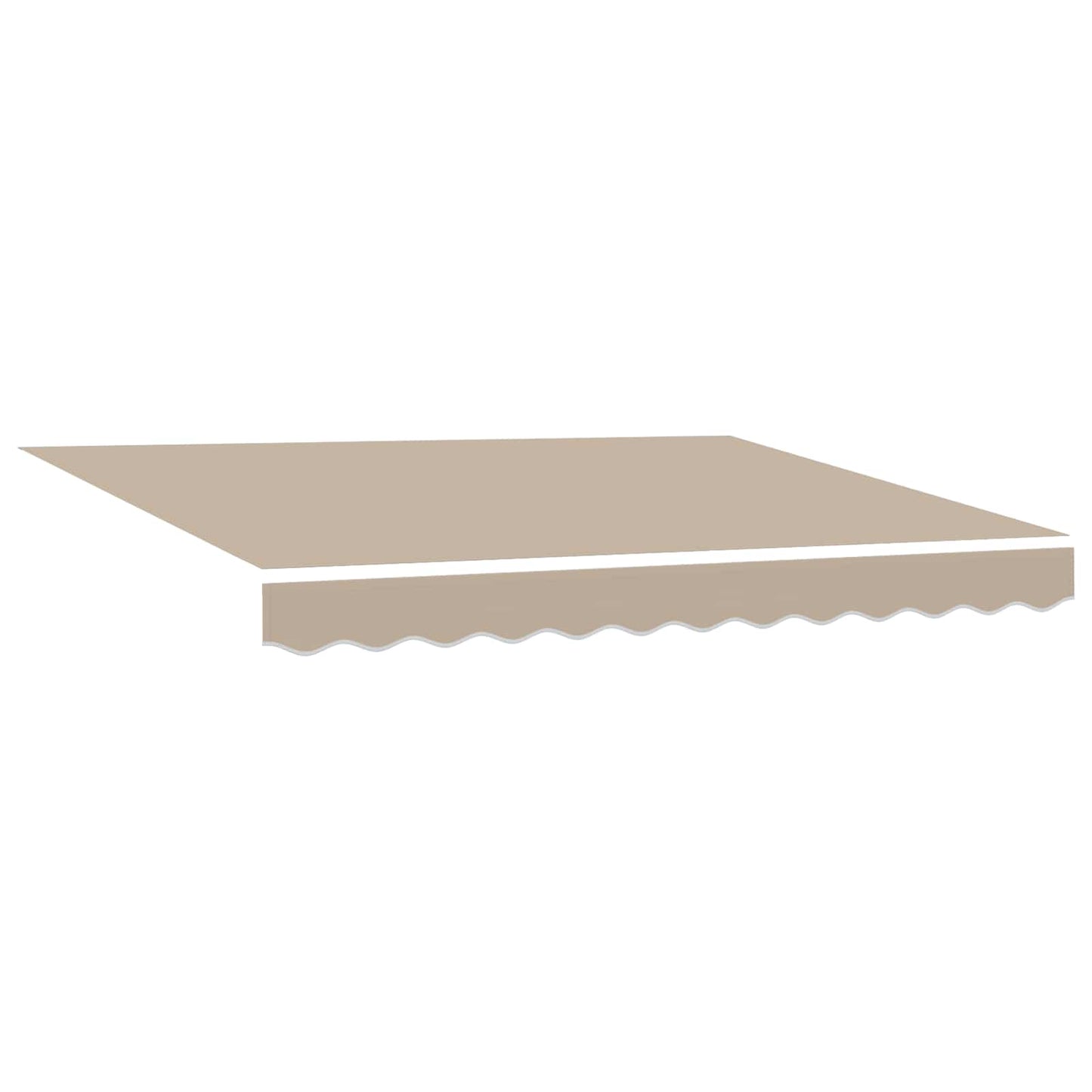 vidaXL Αναδιπλούμενη τέντα Μπεζ 350 x 200 cm ύφασμα