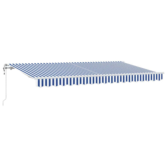 vidaXL Αναδιπλούμενη τέντα Μπλε 400 x 200 cm ύφασμα