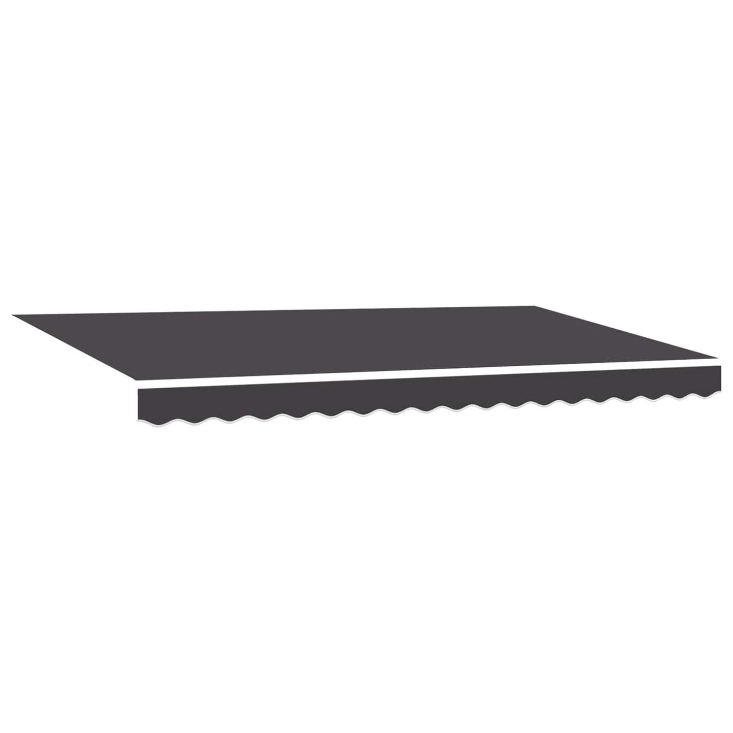 vidaXL Αναδιπλούμενη τέντα Ανθρακί 400 x 200 cm ύφασμα