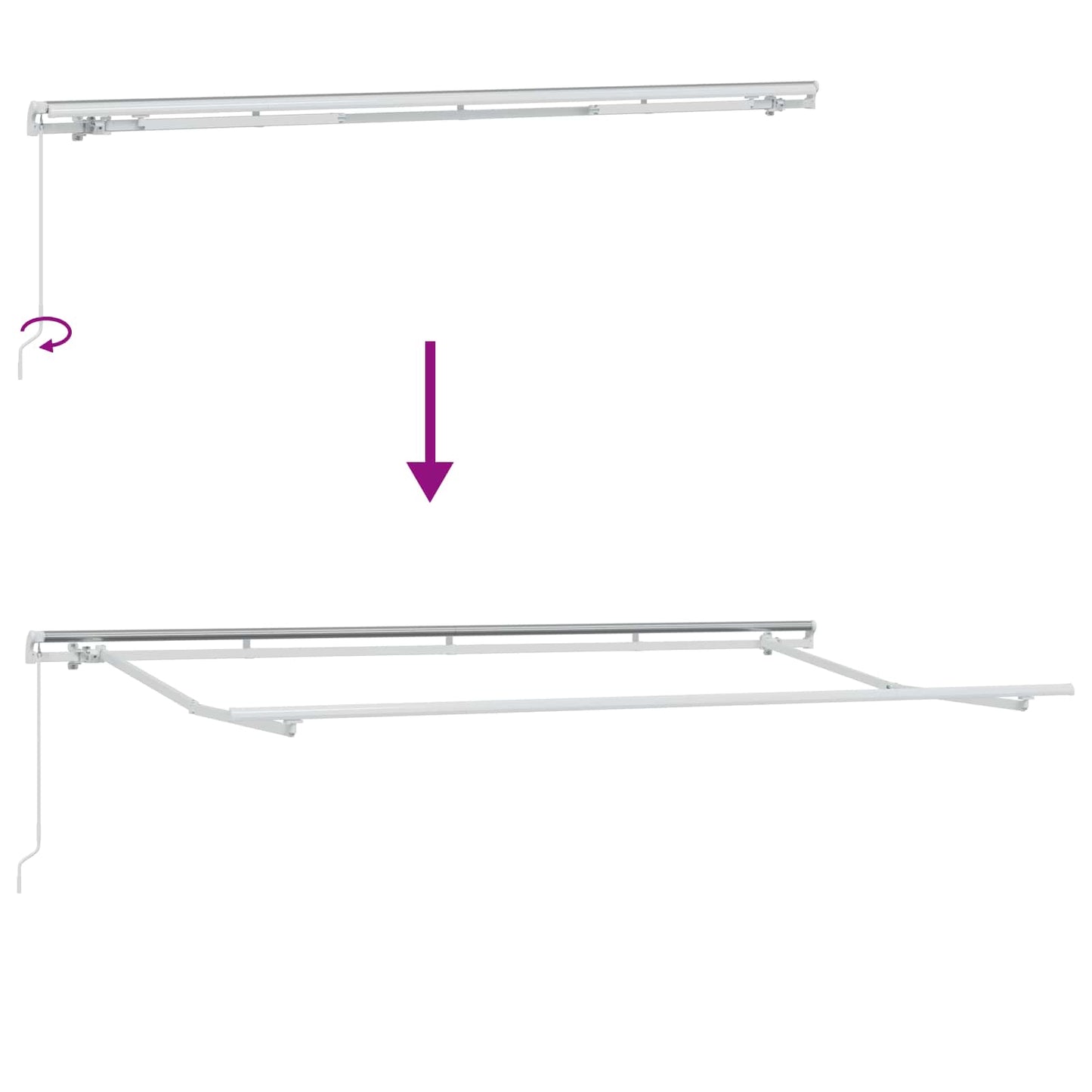 vidaXL Σκηνίτσα Αναδιπλούμενη Ανθρακί 400 x 200 cm