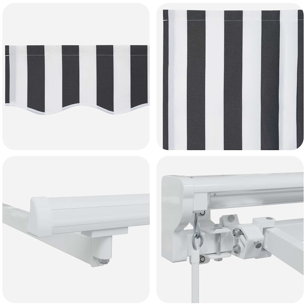 vidaXL Σκηνίτσα Αναδιπλούμενη Γκρι και Λευκό 400 x 200 cm