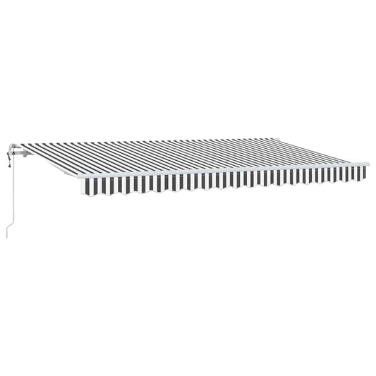 vidaXL Αναδιπλούμενη τέντα Ανθρακί 400 x 200 cm ύφασμα