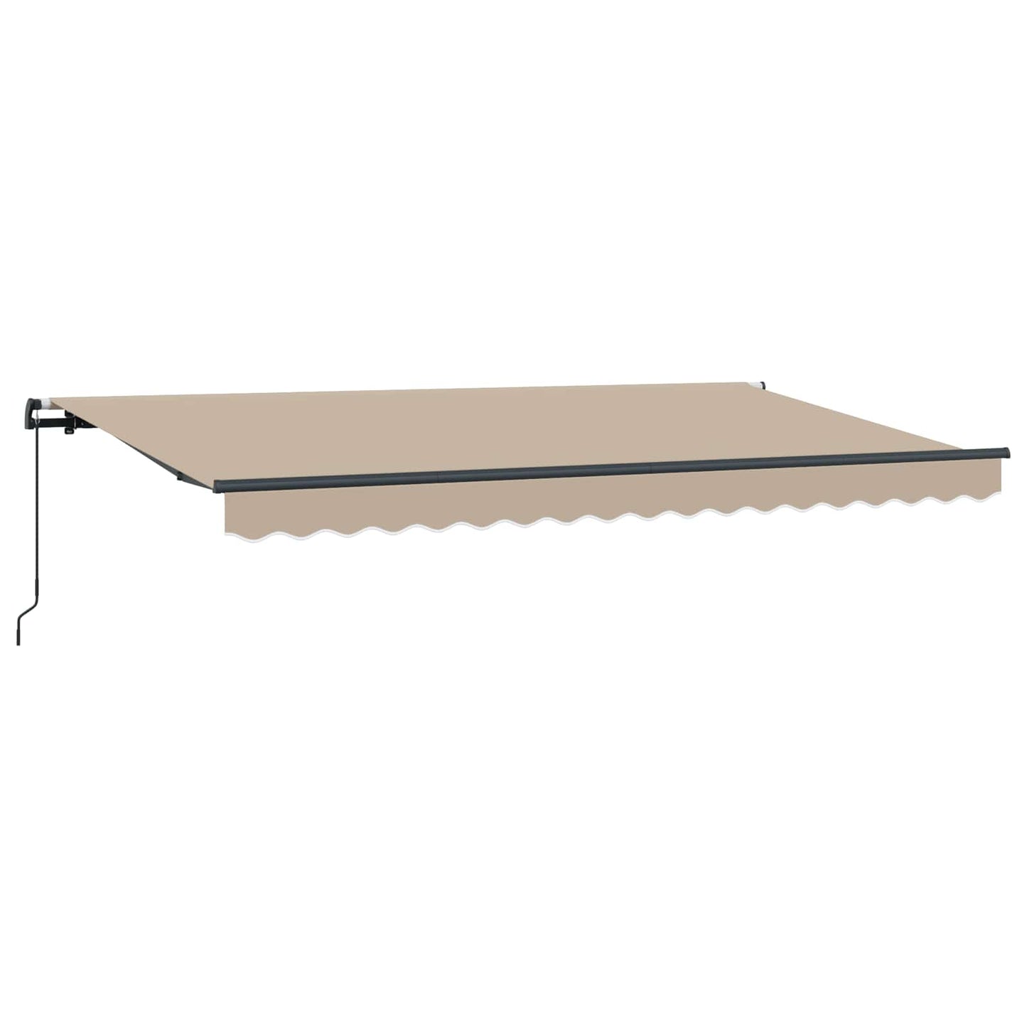 vidaXL Αναδιπλούμενη τέντα Μπεζ 400 x 200 cm ύφασμα
