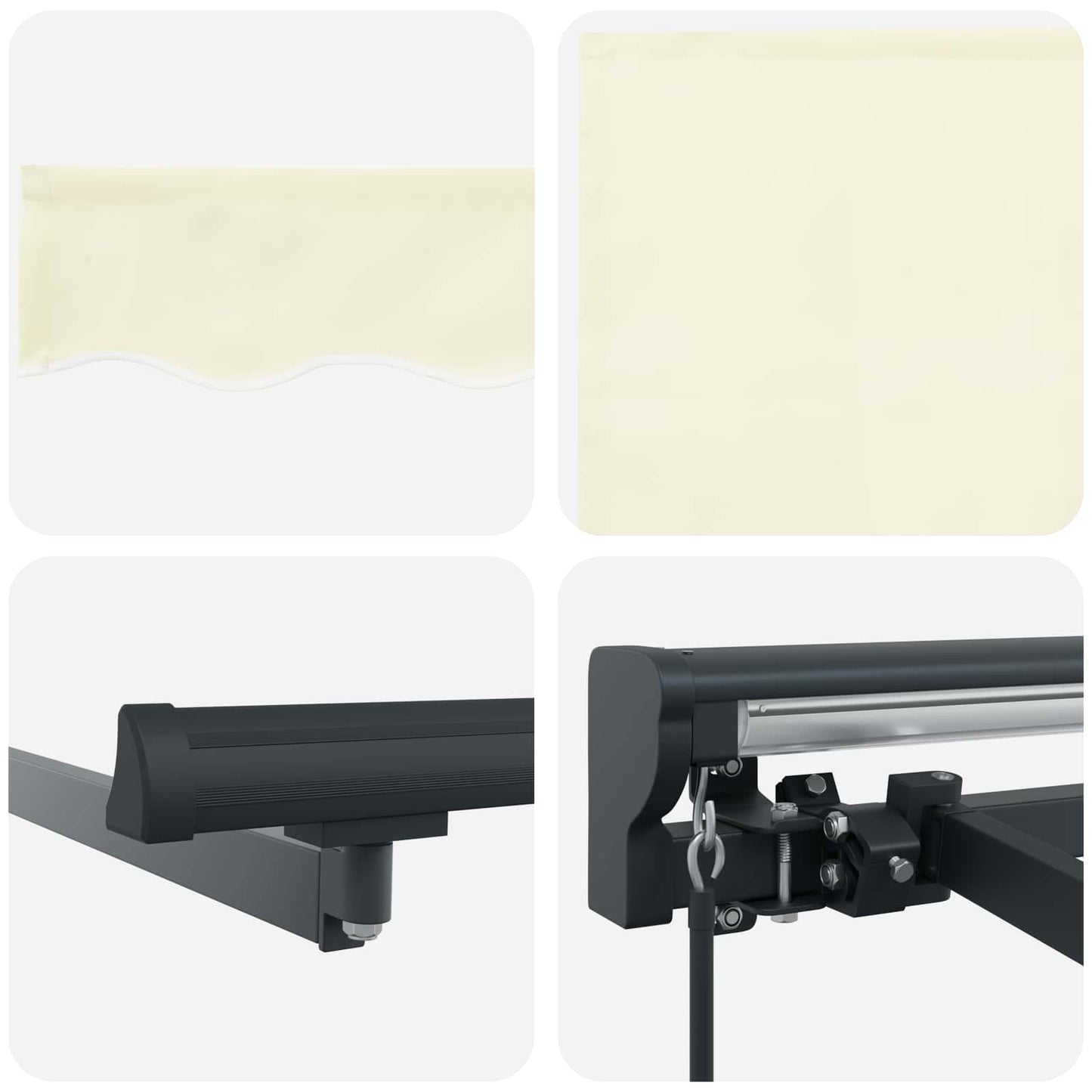 vidaXL Σκηνίτσα Αναδιπλούμενη Κρεμ 300 x 250 εκ