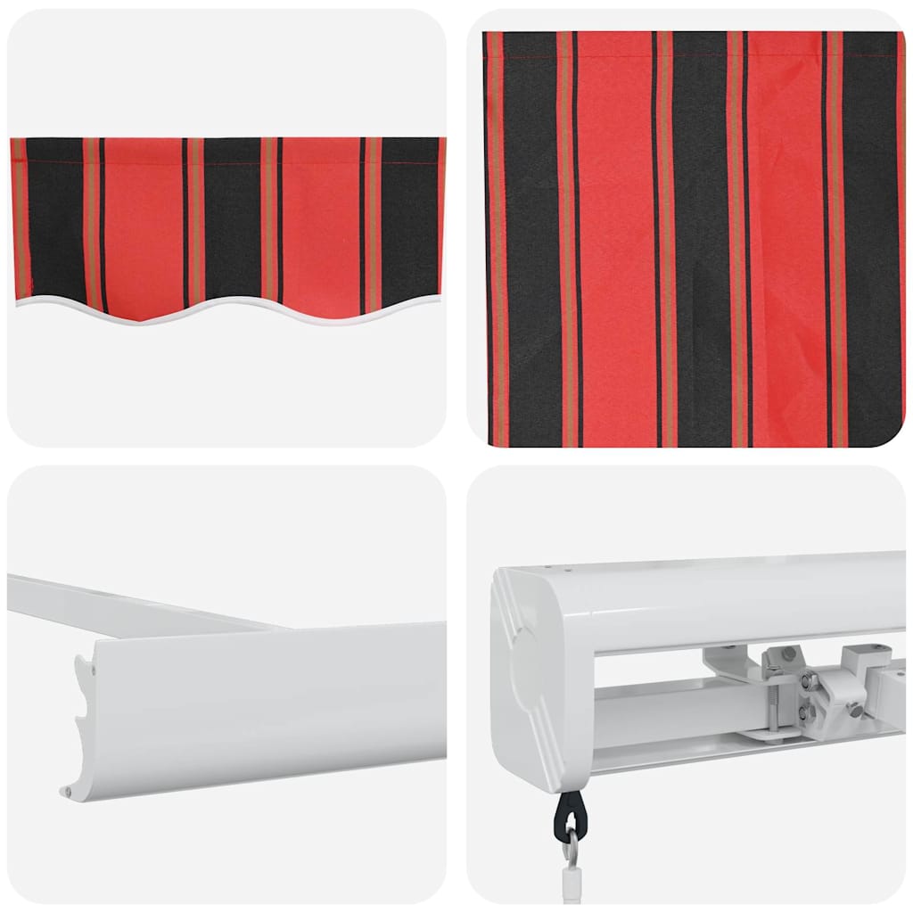 vidaXL Σκηνίτσα Αναδιπλούμενη Κόκκινο και Μαύρο 300 x 250 εκ