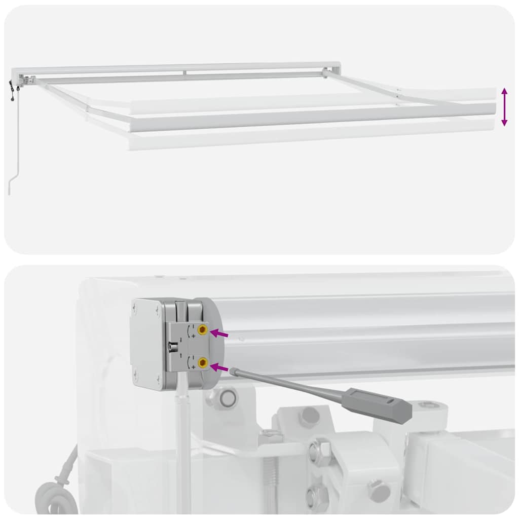 vidaXL Ανασυρόμενη Τέντα Πορτοκαλί και Καφέ 300x250 εκ.