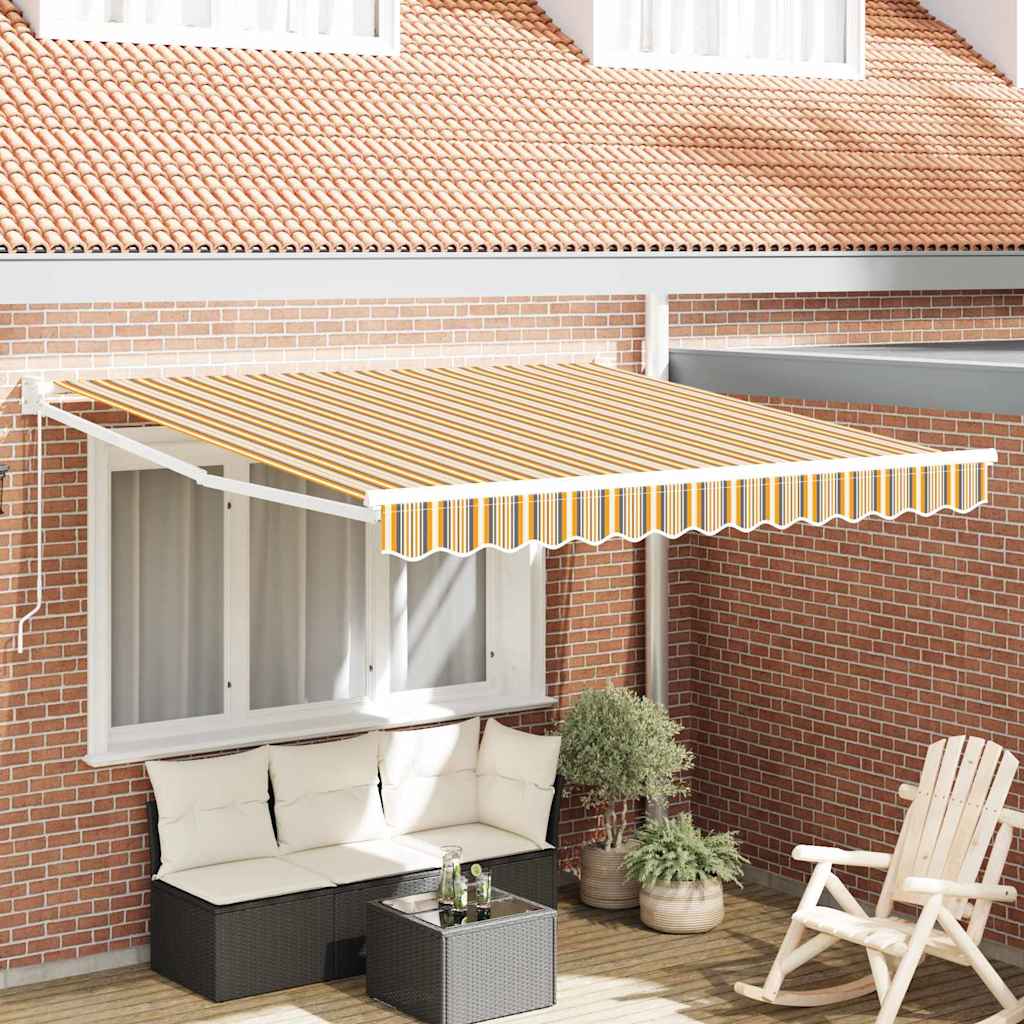 vidaXL Αναδιπλούμενη τέντα Πολύχρωμο 300 x 250 x 165 εκ.