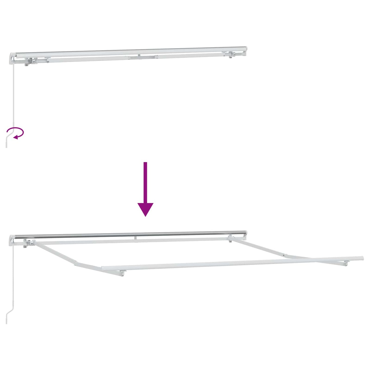 vidaXL Αντιανεμικό Κόκκινο 300 x 250 x 165 εκ. Πολυεστέρας