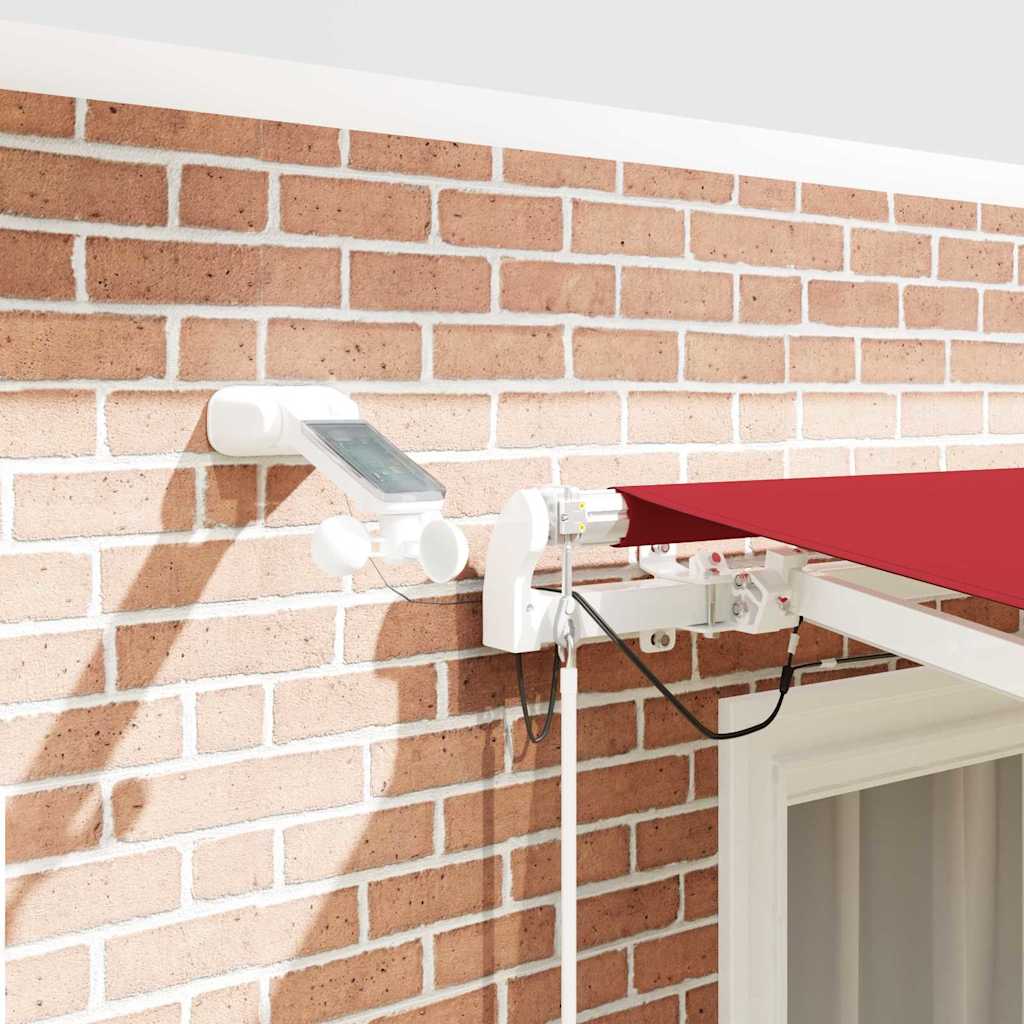 vidaXL Σκηνίτσα Αναδιπλούμενη με φώτα λωρίδας LED Κόκκινο 300 x 250 εκ