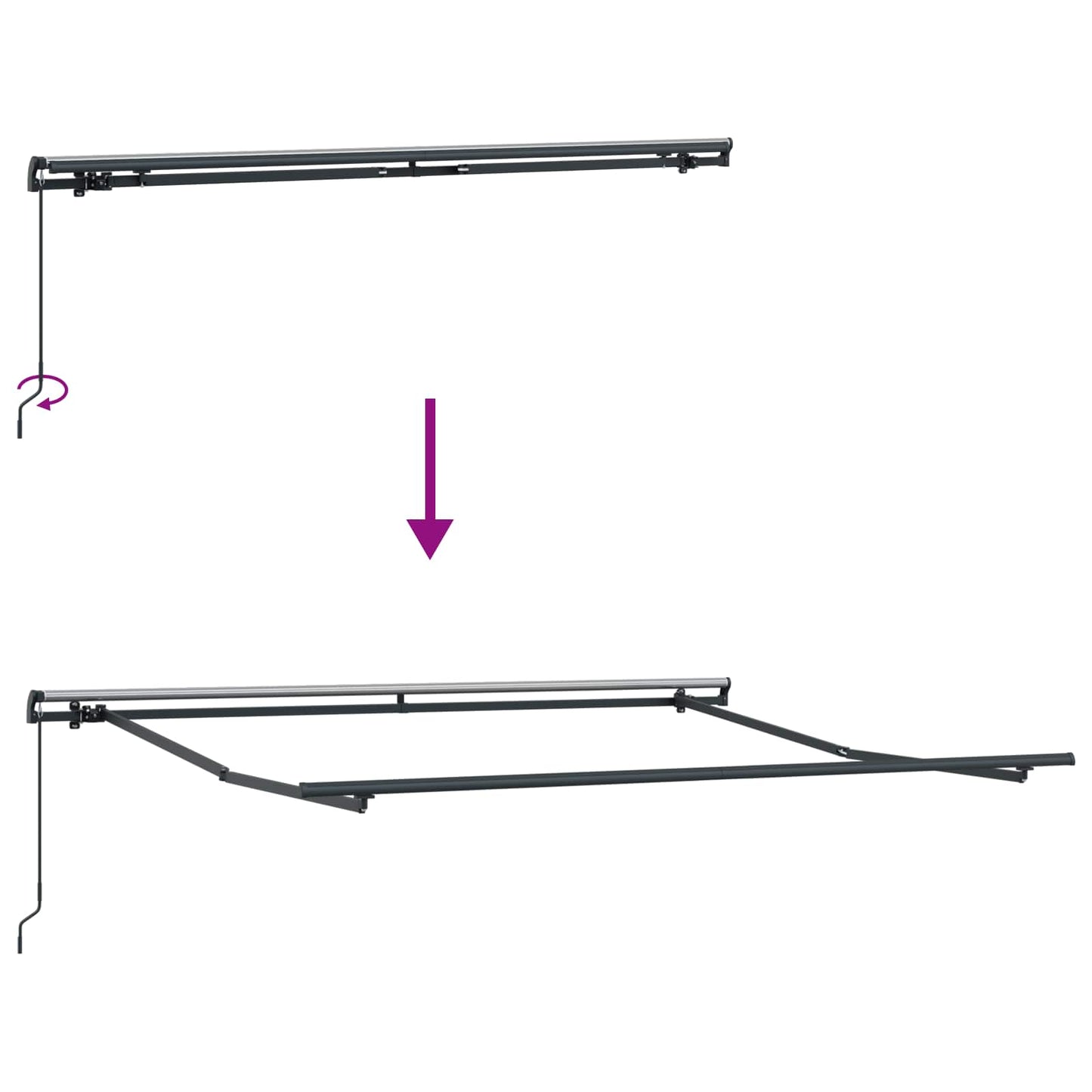 vidaXL Σκηνίτσα Αναδιπλούμενη Κίτρινο και Πορτοκαλί 350 x 250 εκ