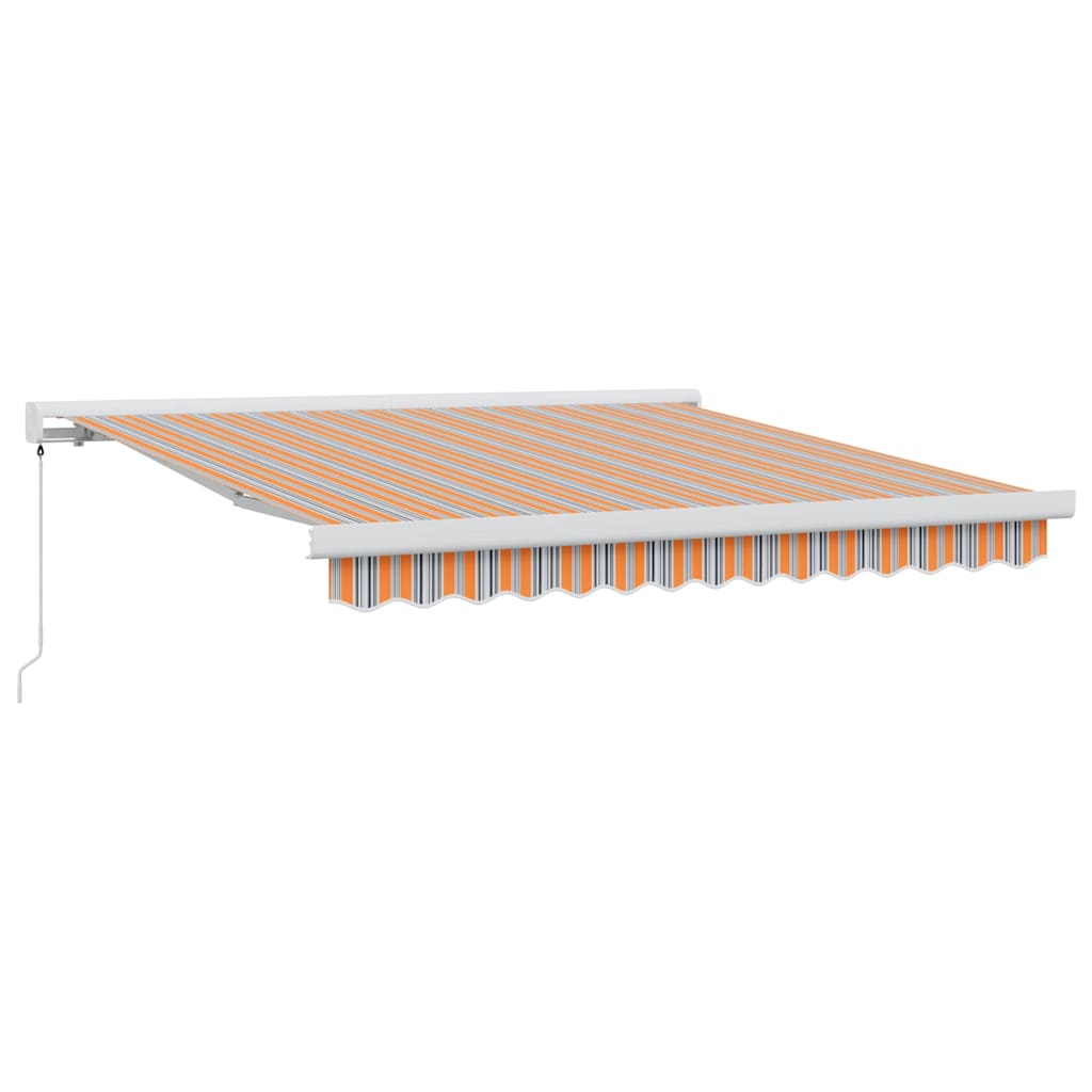 vidaXL Αναδιπλούμενη τέντα Πολύχρωμο 350 x 250 εκ Καμβάς και Αλουμίνιο
