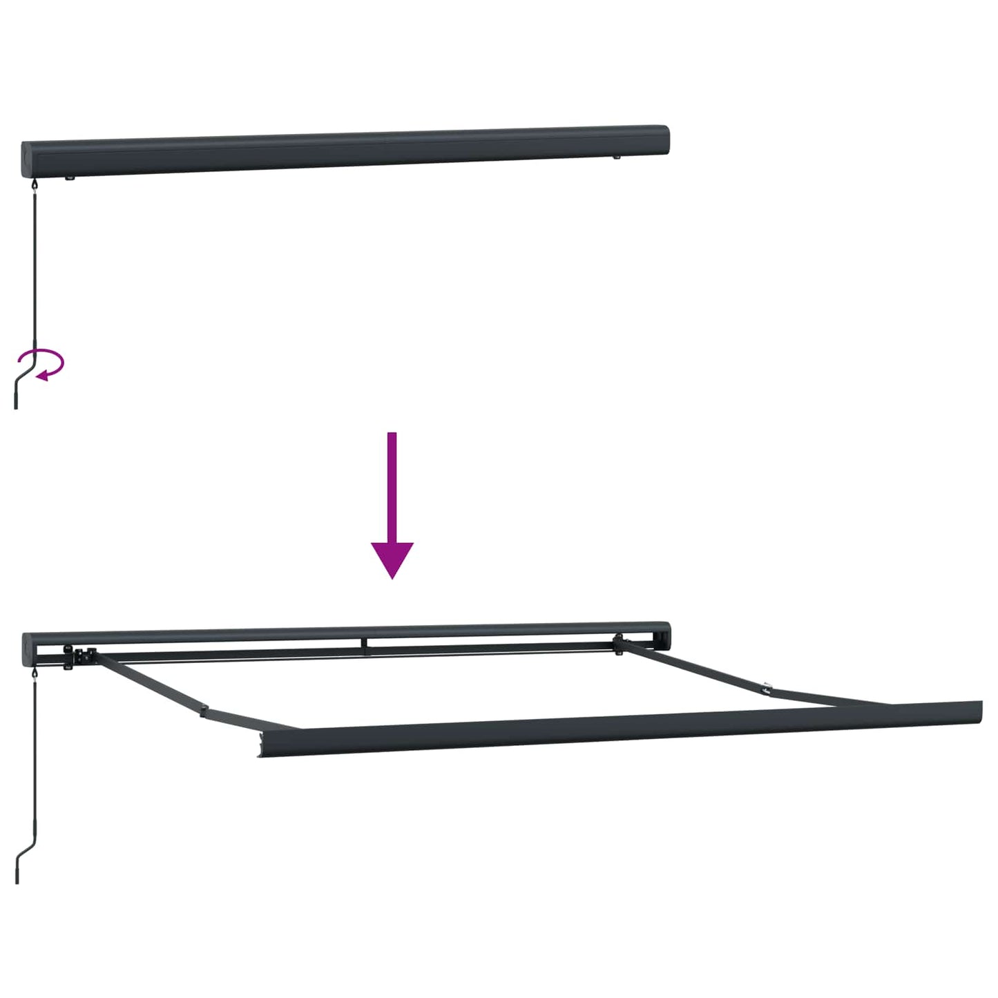 vidaXL Σκηνίτσα Αναδιπλούμενη Πολύχρωμο 350 x 250 εκ