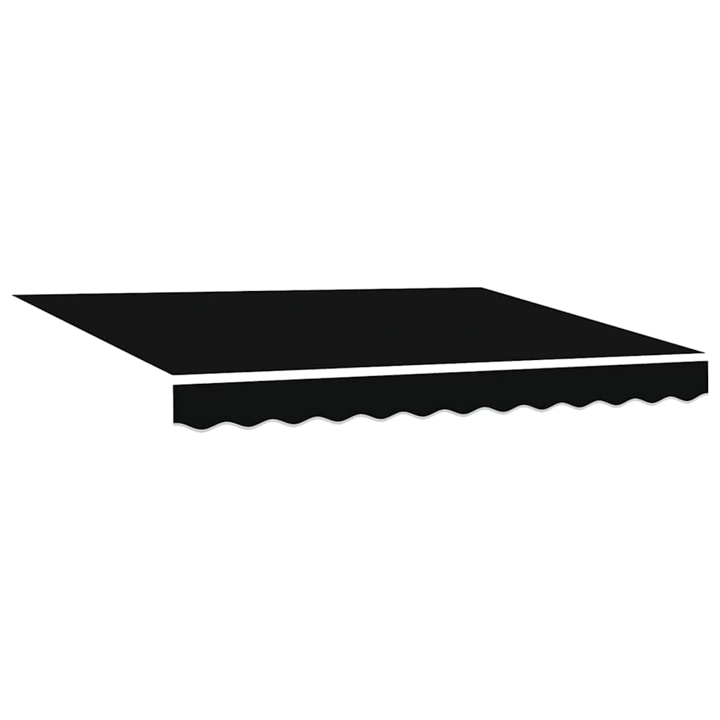 vidaXL Αναδιπλούμενη τέντα Μαύρο 350 x 250 εκ Ύφασμα και αλουμίνιο