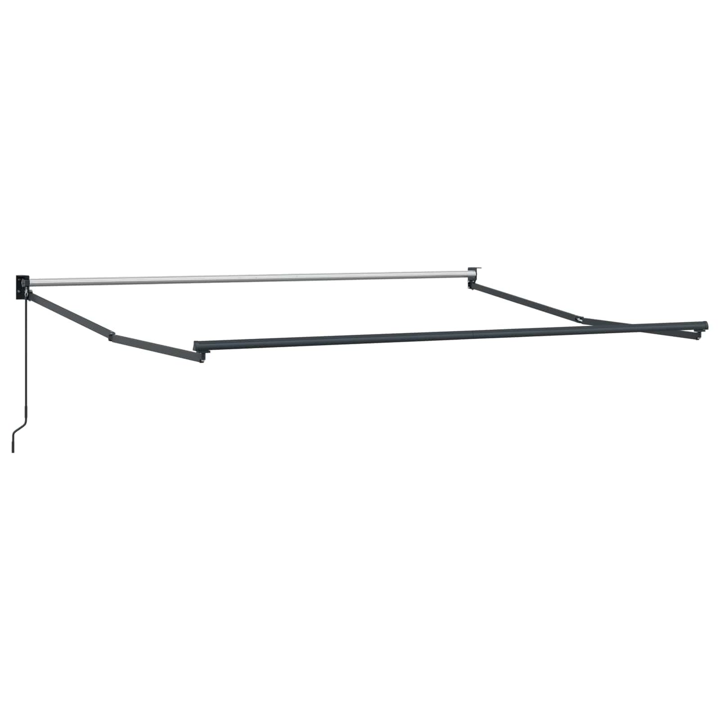 vidaXL Αναδιπλούμενη τέντα Μαύρο 350 x 250 εκ