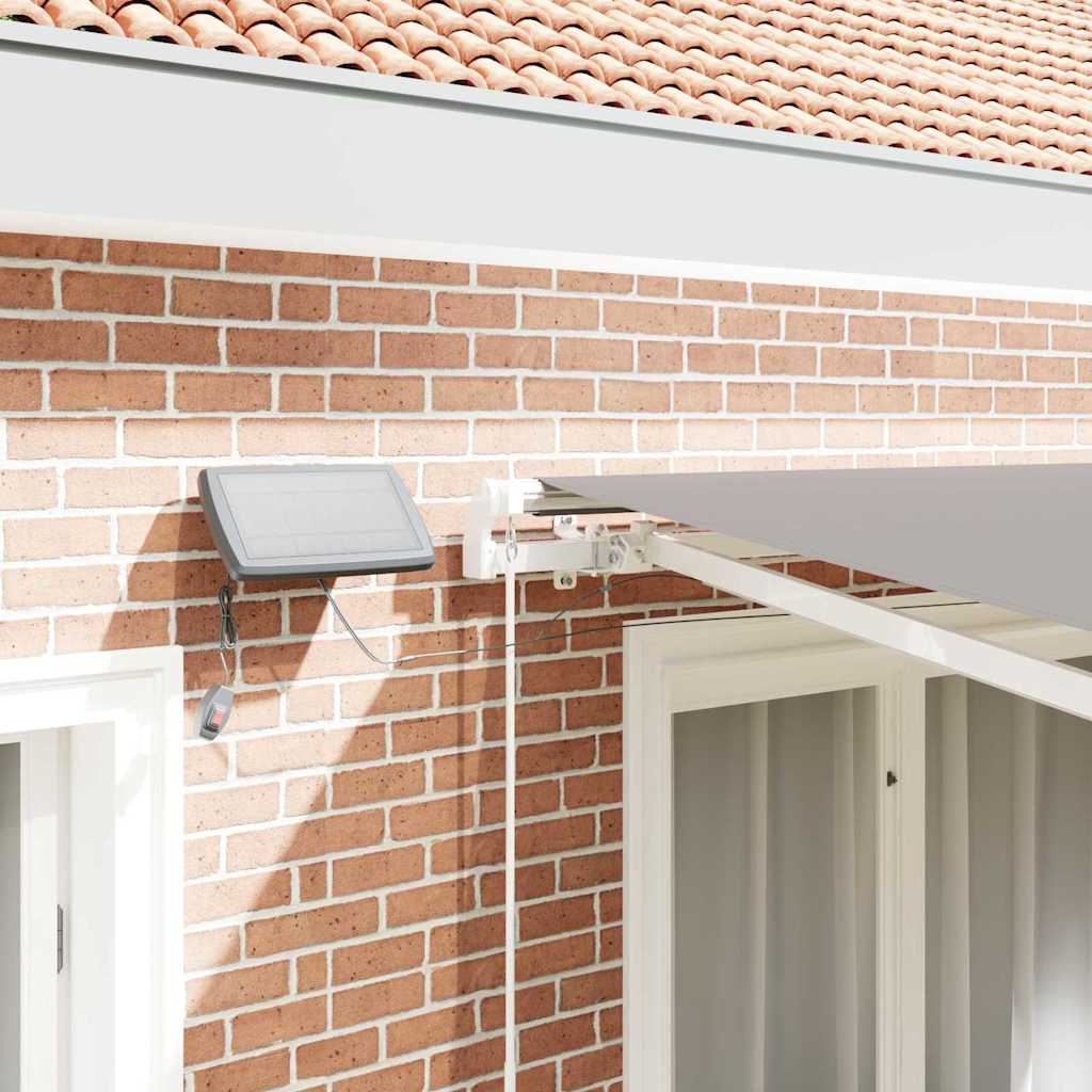 vidaXL Σκηνίτσα Αναδιπλούμενη Ανοιχτό γκρι 350 x 250 εκ