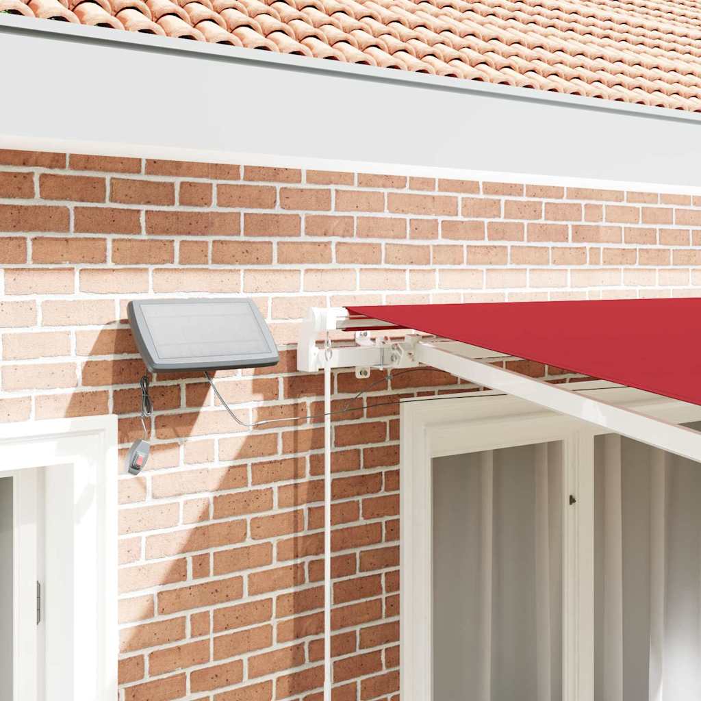 vidaXL Σκηνίτσα Αναδιπλούμενη Κόκκινο 350 x 250 εκ Ύφασμα και Ατσάλι