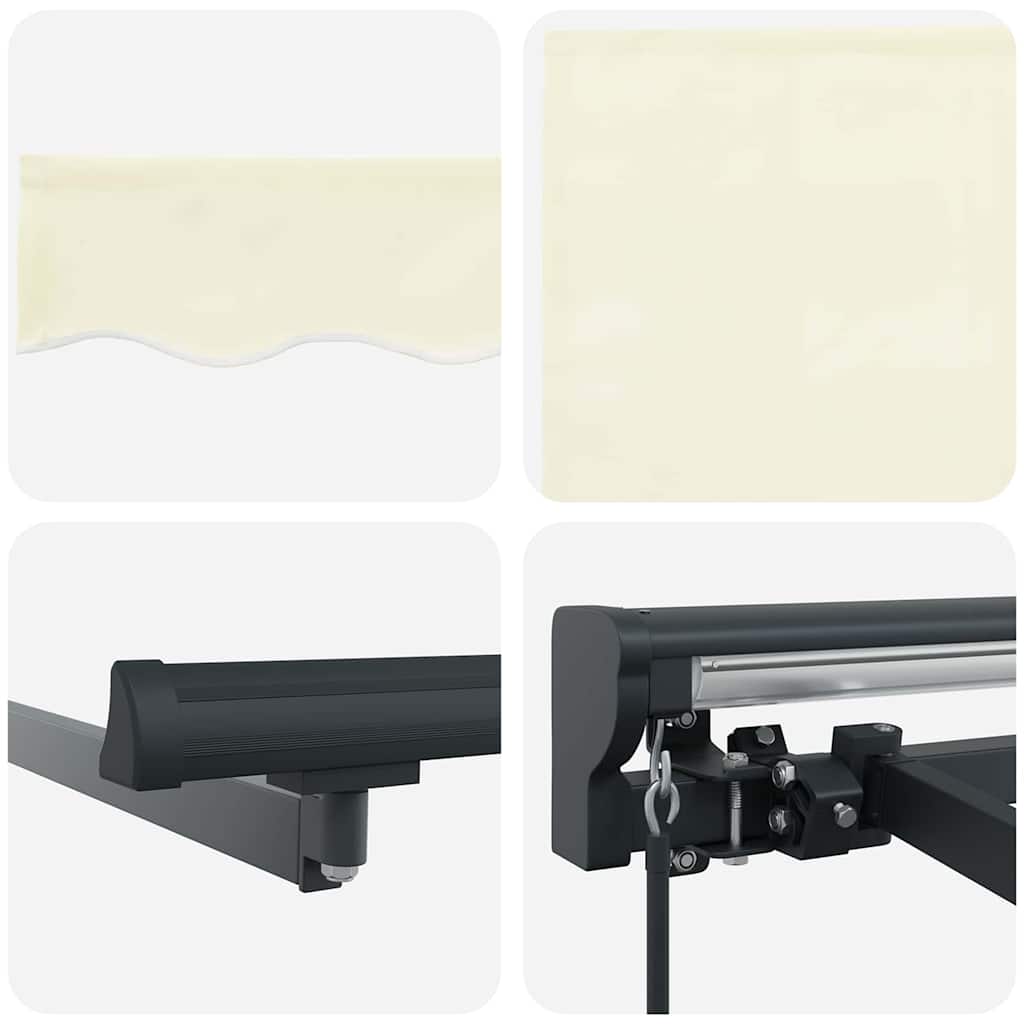 vidaXL Σκηνίτσα Αναδιπλούμενη Κρεμ 400 x 300 εκ Αλουμίνιο και Ύφασμα