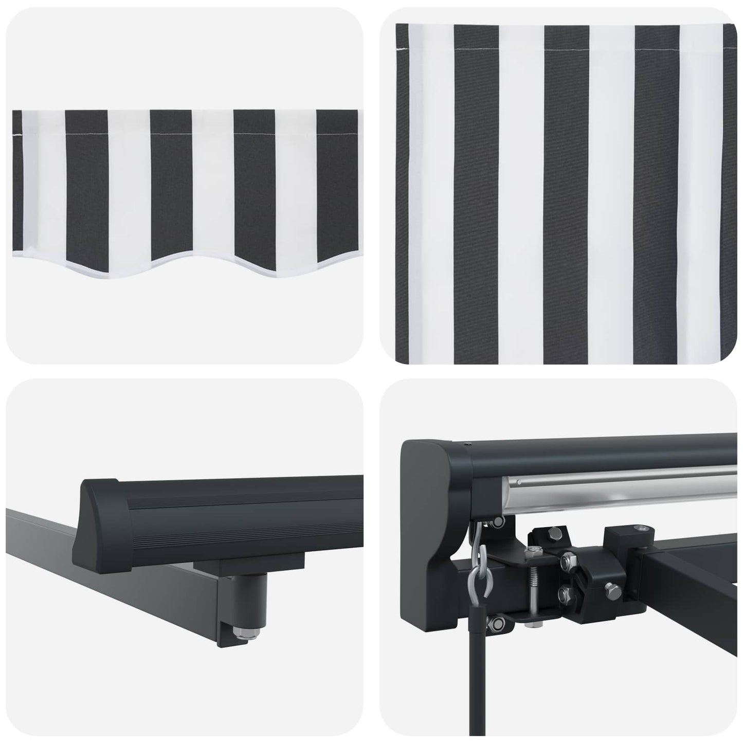 vidaXL Σκηνίτσα Αναδιπλούμενη Γκρι και Λευκό 400 x 300 εκ