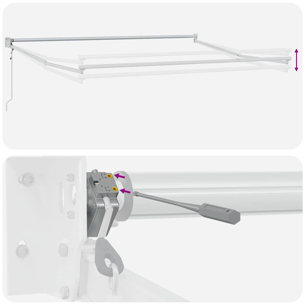 vidaXL Αναδιπλούμενη τέντα Πολύχρωμο 400 x 300 εκ