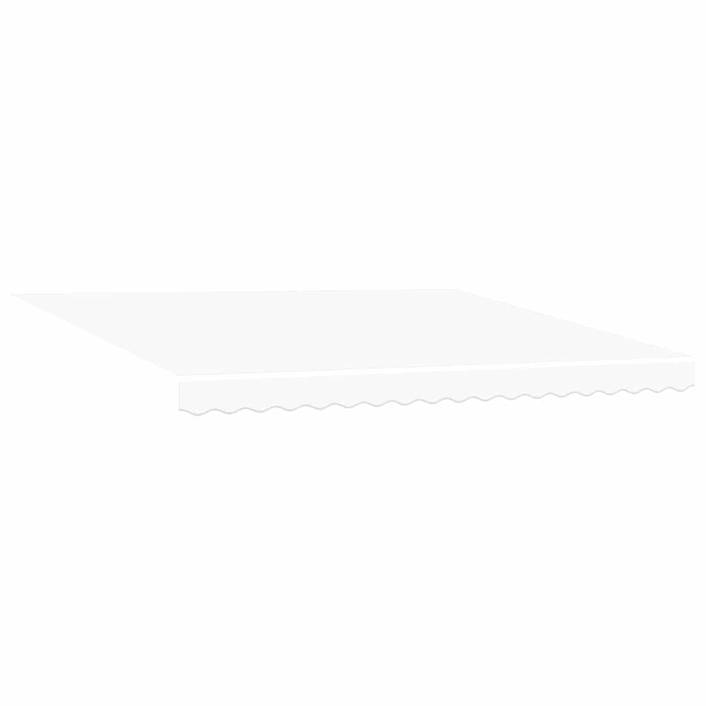 vidaXL Αναδιπλούμενη τέντα Λευκό 400 x 300 εκ Ύφασμα και αλουμίνιο