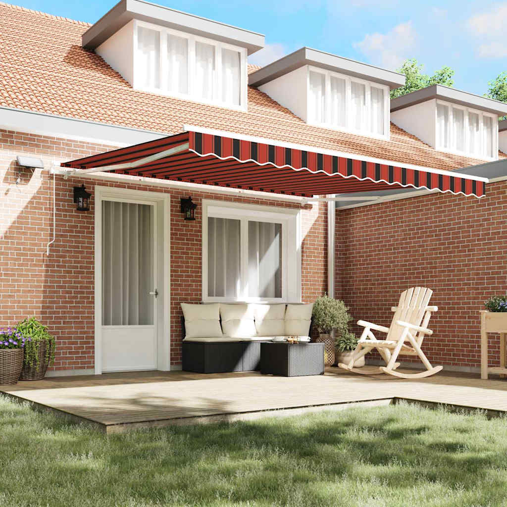 vidaXL Σκηνίτσα Αναδιπλούμενη with 400 x 350 εκ πορτοκαλί και καφέ