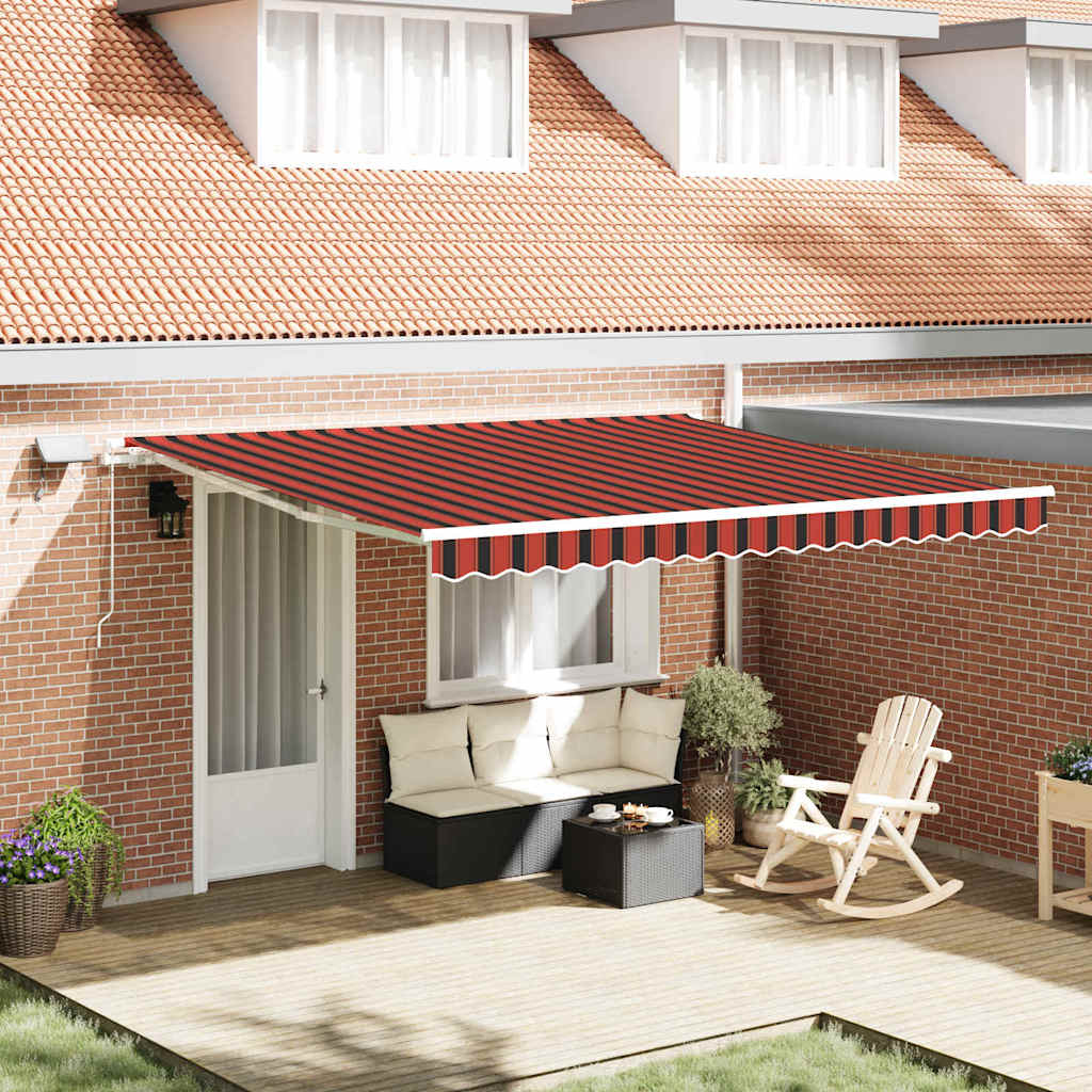 vidaXL Σκηνίτσα Αναδιπλούμενη with 400 x 350 εκ πορτοκαλί και καφέ