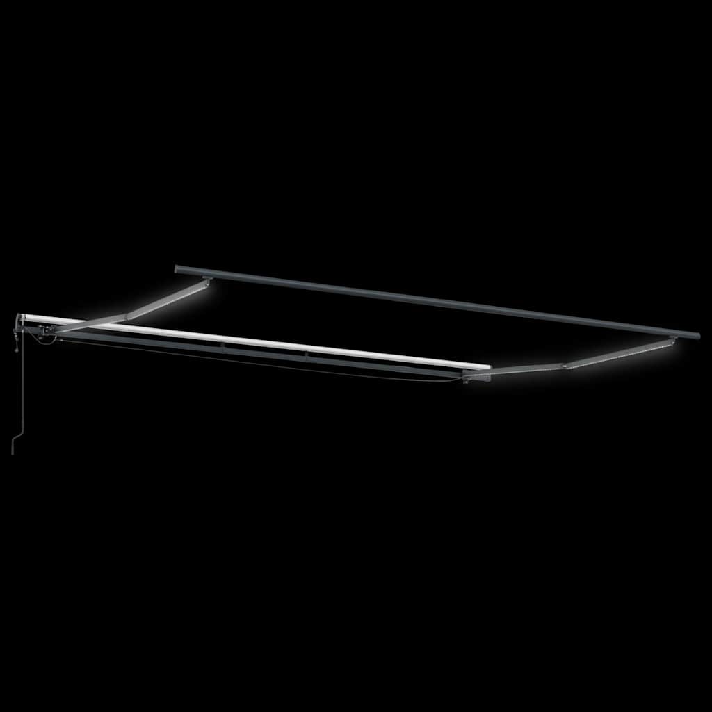 vidaXL Ύφασμα Ομπρέλας με πορτοκαλί και καφέ 400 x 350 εκ Πολυεστέρας