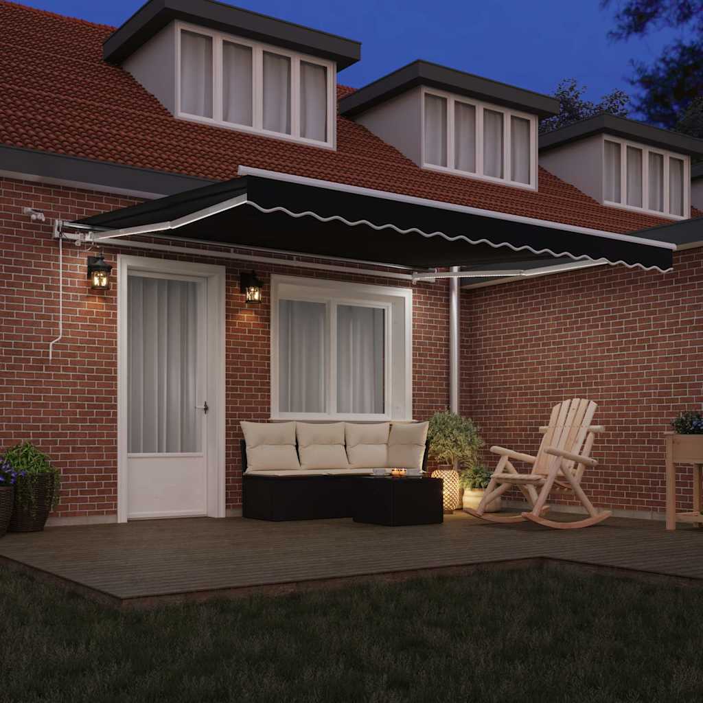 vidaXL Σκηνίτσα Αναδιπλούμενη Μαύρο 400 x 350 εκ Πολυέστερ και Μέταλλο