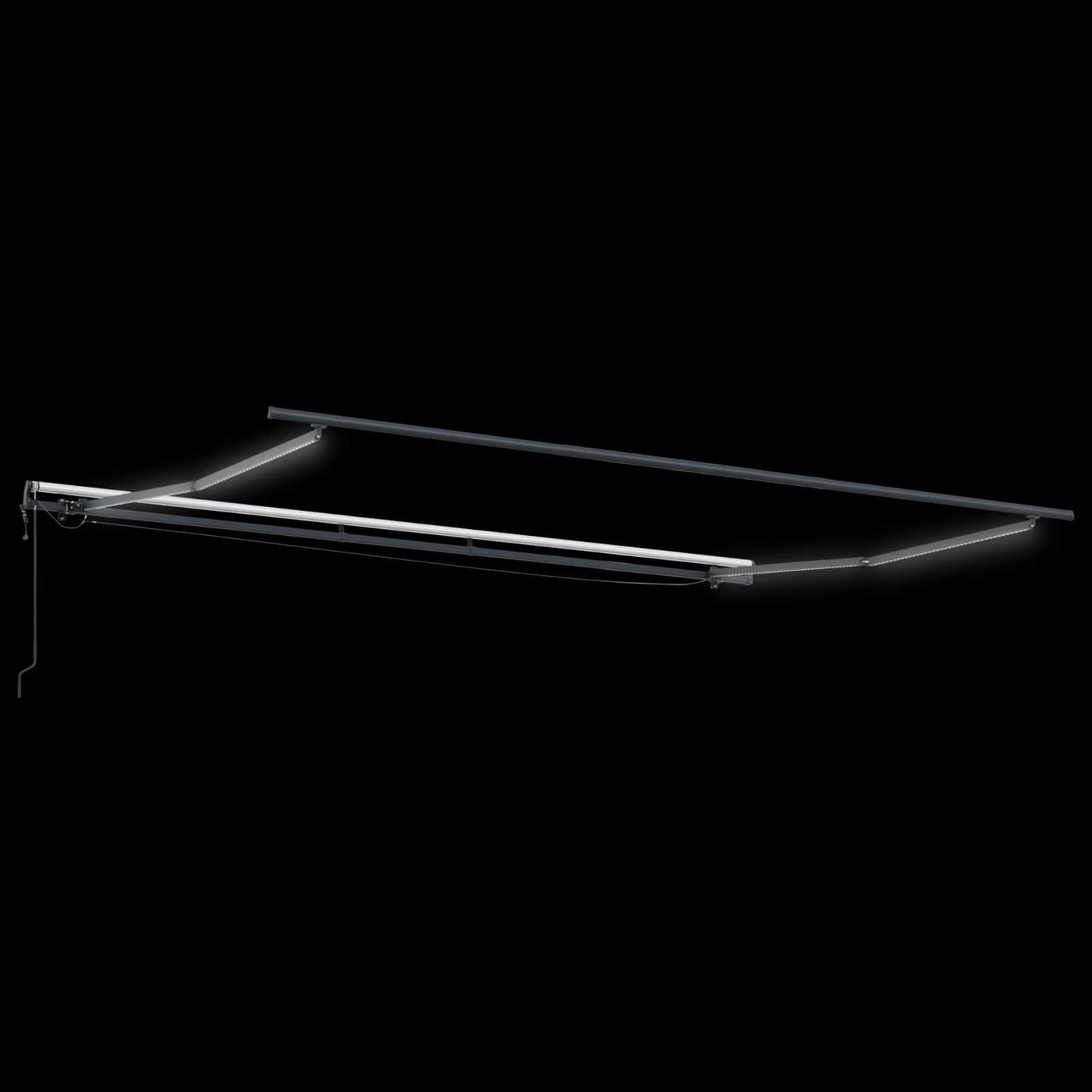 vidaXL Ύφασμα Ομπρέλας με Λευκό 400 x 350 εκ Πολυεστέρας