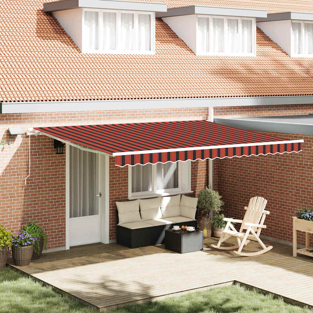 vidaXL Σκηνίτσα Αναδιπλούμενη with 450 x 300 εκ πορτοκαλί και καφέ