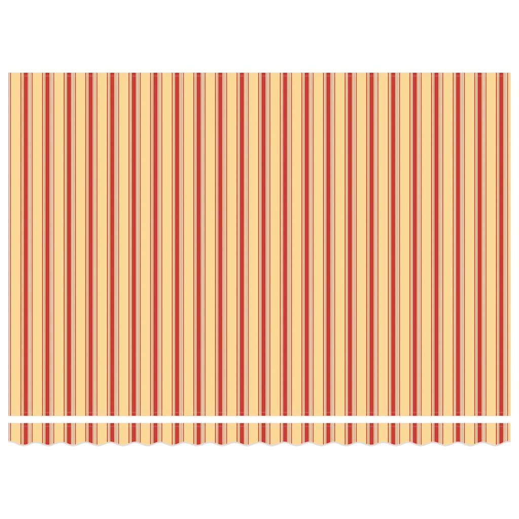 vidaXL Χειροκίνητη Ανασυρόμενη Τέντα με LED Κίτρινο και Πορτοκαλί 450x300 εκ.