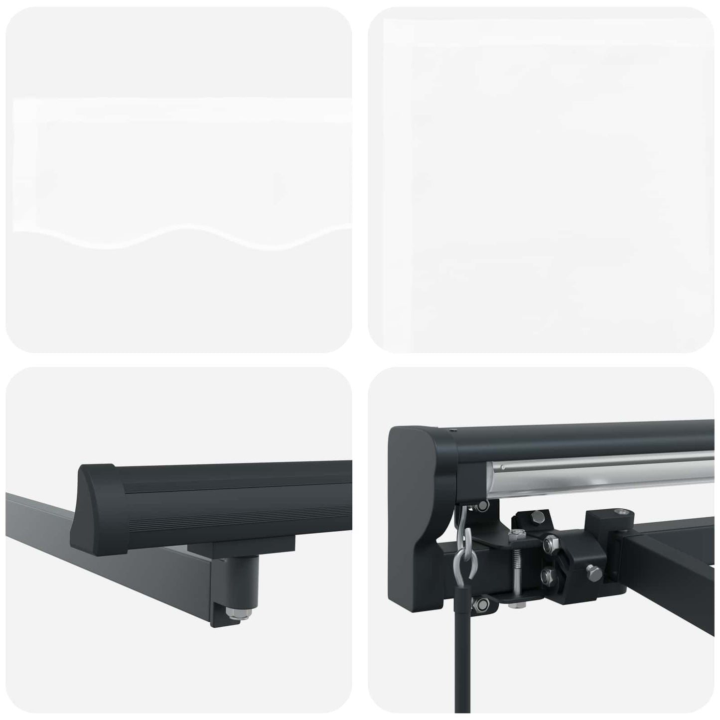 vidaXL Σκηνίτσα Αναδιπλούμενη Λευκό 450 x 300 εκ Αλουμίνιο και Ύφασμα