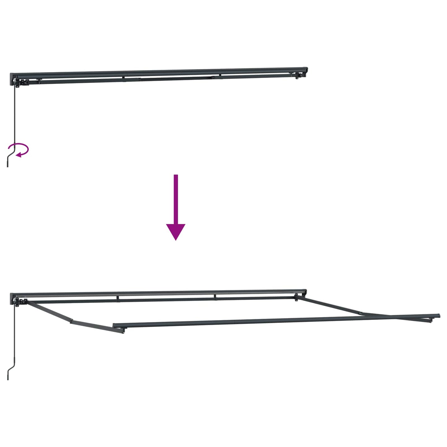 vidaXL Σκηνίτσα Αναδιπλούμενη Λευκό 450 x 300 εκ Αλουμίνιο και Ύφασμα