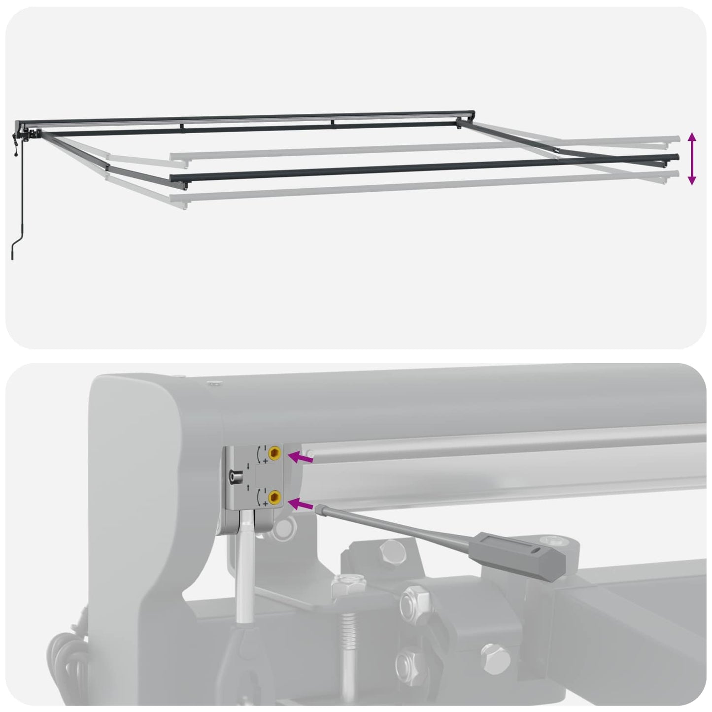 vidaXL Σκηνίτσα Αναδιπλούμενη Λευκό 450 x 300 εκ Αλουμίνιο και Ύφασμα