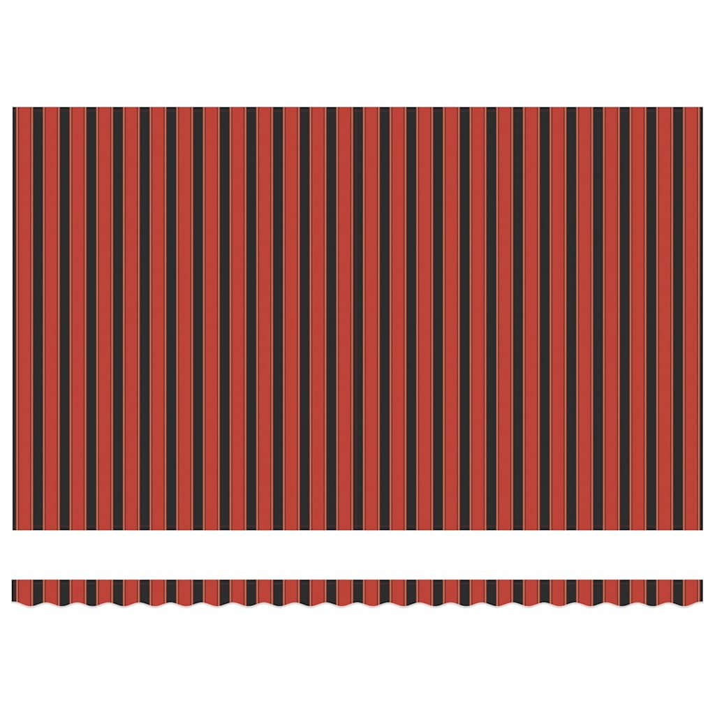 vidaXL Αυτόματη Ανασυρόμενη Τέντα - Πορτοκαλί και Καφέ 500x300 εκ.