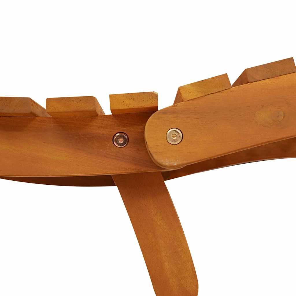 vidaXL Ξαπλώστρα 2 pcs Καφέ 55 x 184 x 64cm Στερεό Ξύλο Ακακίας