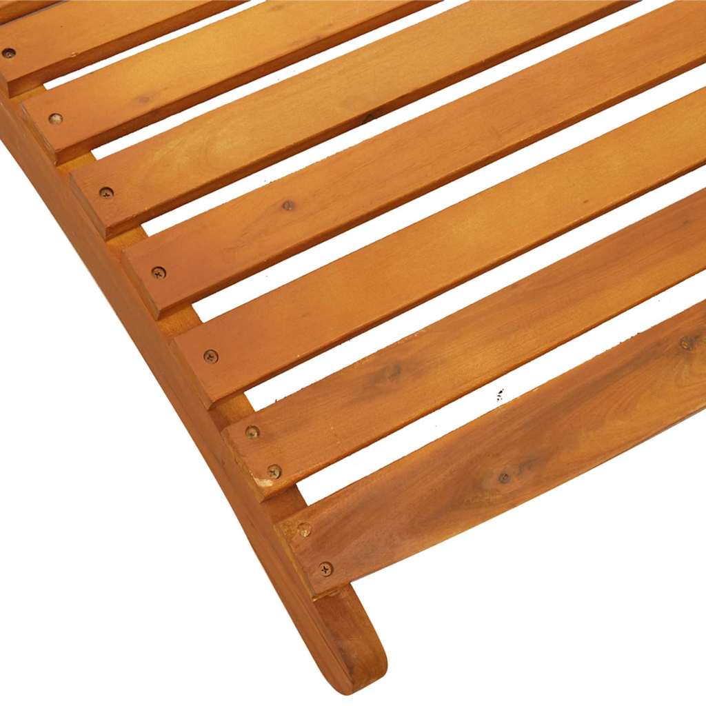 vidaXL Ξαπλώστρα 2 pcs Καφέ 55 x 184 x 64cm Στερεό Ξύλο Ακακίας