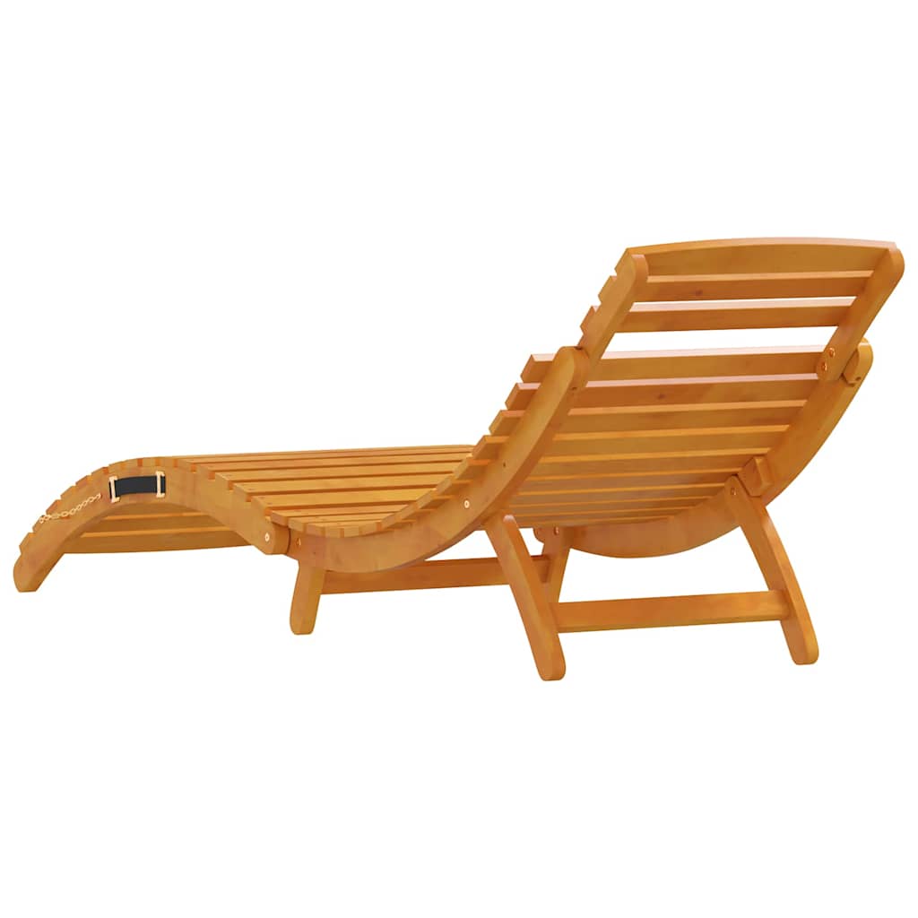 vidaXL Ξαπλώστρα 2 pcs Καφέ 55 x 184 x 64cm Στερεό Ξύλο Ακακίας