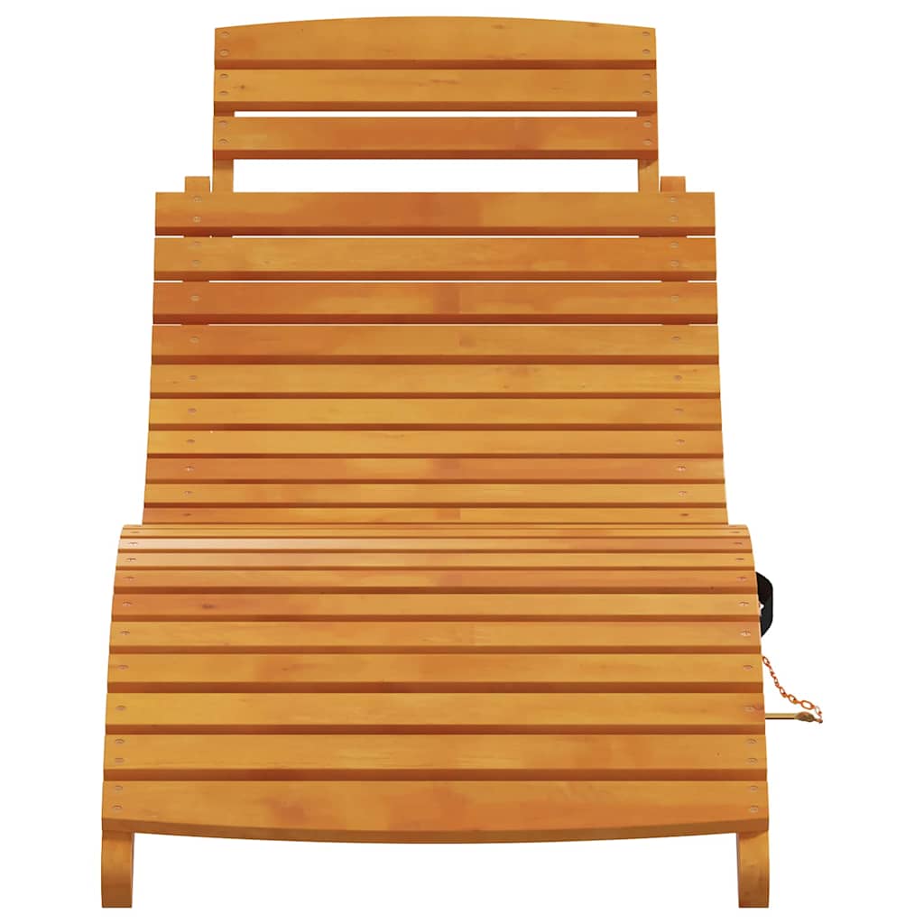 vidaXL Ξαπλώστρα 2 pcs Καφέ 55 x 184 x 64cm Στερεό Ξύλο Ακακίας