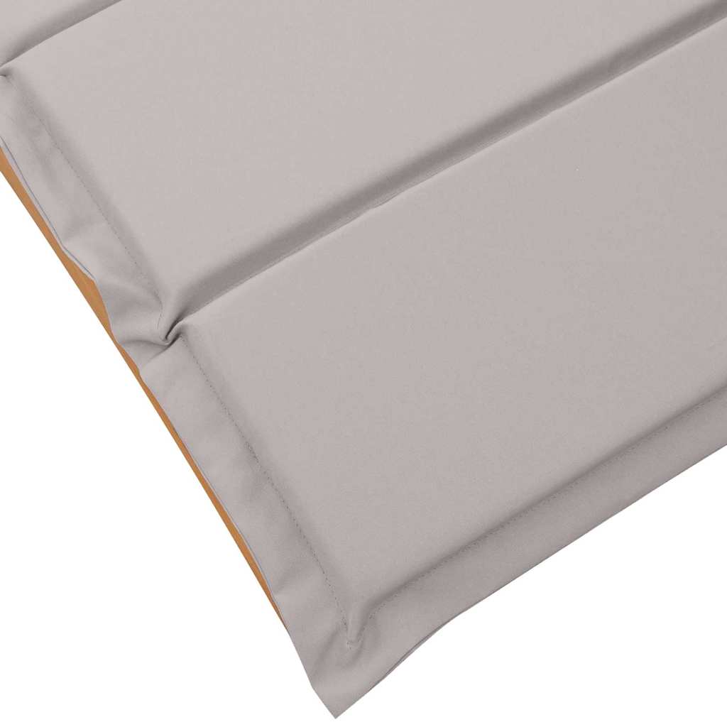vidaXL Ξαπλώστρα 2 pcs Taupe 184 x 55 x 64 εκ Μασίφ ξύλο ακακίας