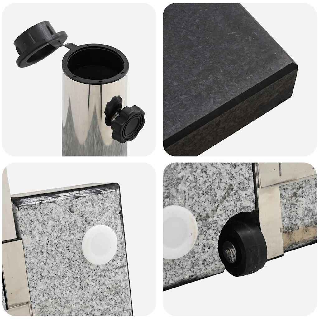 vidaXL Βάση ομπρέλας Μαύρο 41 x 41 x 37 εκ. Γρανίτης