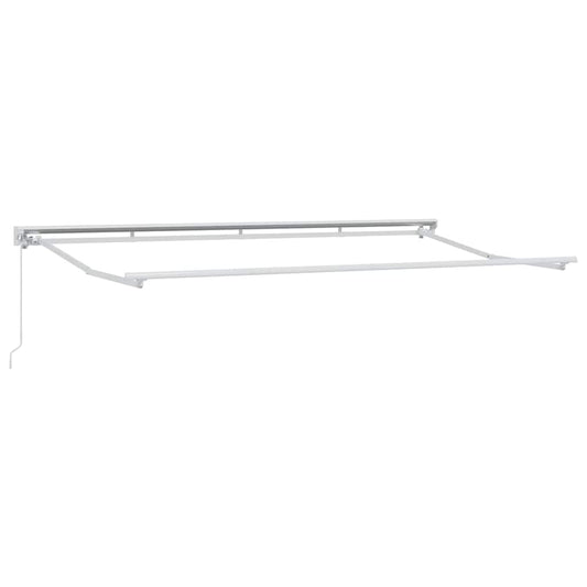 vidaXL Σκελετός Τέντας Λευκό 4 x 2 m Ατσάλι με Πούδρα