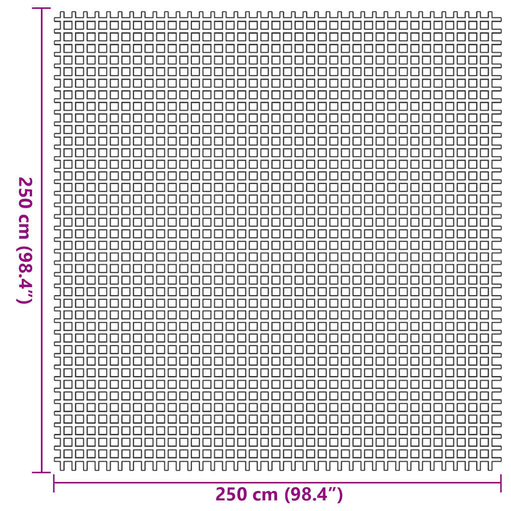 vidaXL Χαλκάκι Σκηνής Ανθρακί 250 x 250 cm Πολυεστέρας