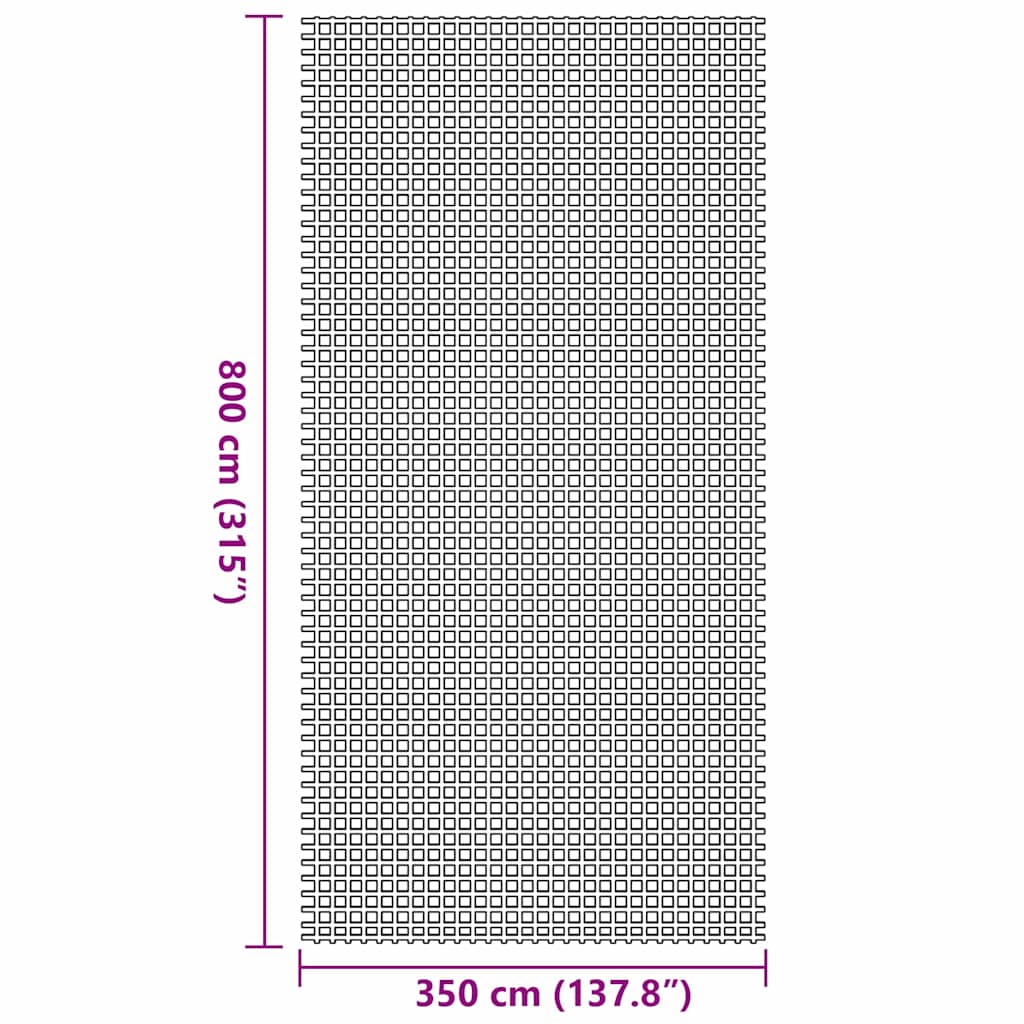 vidaXL Χαλκάκι Σκηνής Ανθρακί 800 x 350 εκ Πολυεστέρας