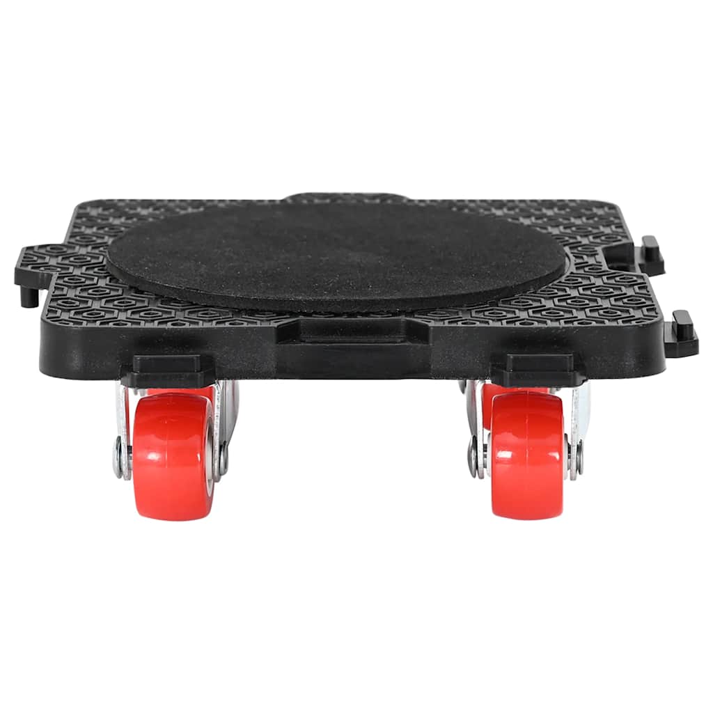 vidaXL Ρόλοι Επίπλων 4 τεμ. με Ανυψωτικό Μαύρο 13,5x13,5x4,2 εκ. 300 κ.